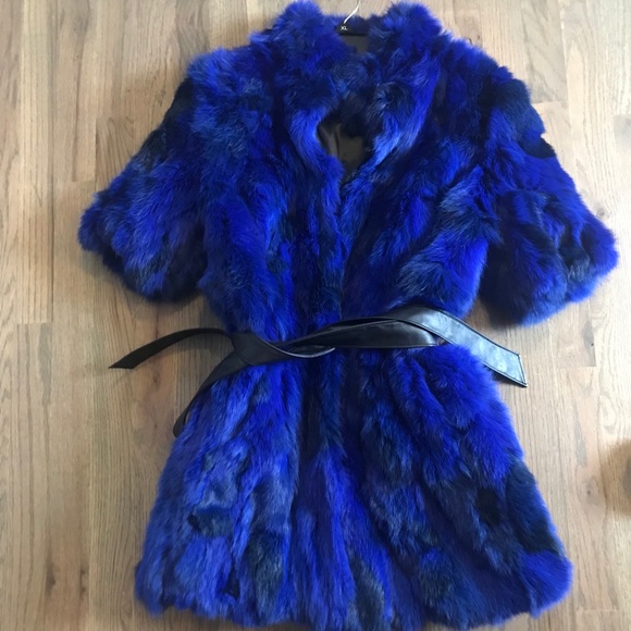 Jackets & Blazers - Royal blue fur waistcoat ⭐️🌺🦋💗